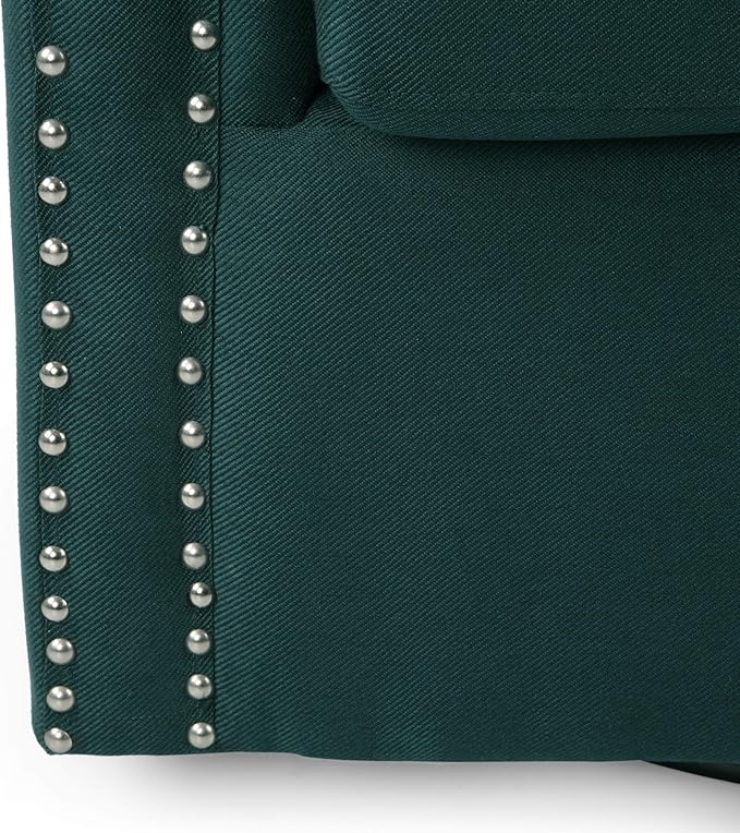Christopher Knight Home Octavia Contemporary Fabric Swivel Chair Green Black 31.25D x 30.25W x 31.25H in