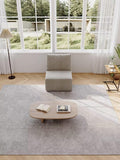 Boneless Cloud Sectional Couch for Living Room Compressed Modular L-Shaped Sofa with Deep Seat Frameless Corduroy Couch in Boxes No Assembly Required Grey Middle
