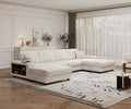 ERYE U-Shaped Modular Sectional Sofa Convertible Symmetrical Sofa Couch with Removable Chaise Lounges U Shaped Double Chaises Sectional Couches with Storage Armrests