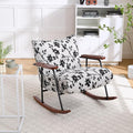 Modern Accent Chair Arm Chair Living Room Rocking Chair Metal e