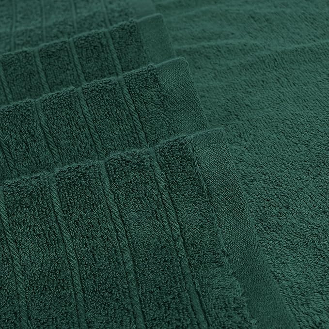 Tens Towels Pack of 2 Extra Large Bath Sheets 35 x 70 Inches 100% Cotton Larger &amp Lighter Weight Quicker to Dry Super Soft &amp Absorbent Oversized Bath Towels Hunter Green