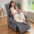 Recliner Chair for Adults Ergonomic Adjustable Lazy Recliner Sofa with Side Pocket Tall Back Wide Arms &amp Padded Seat Perfect for Living Room &amp Home Theater (Dark Gray)