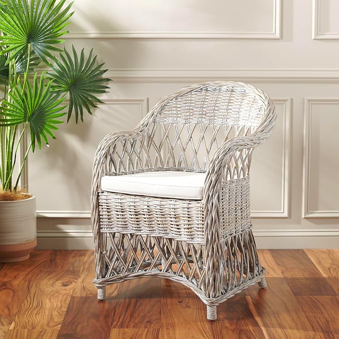 Safavieh Home Collection Inez Natural Wicker Club Chair