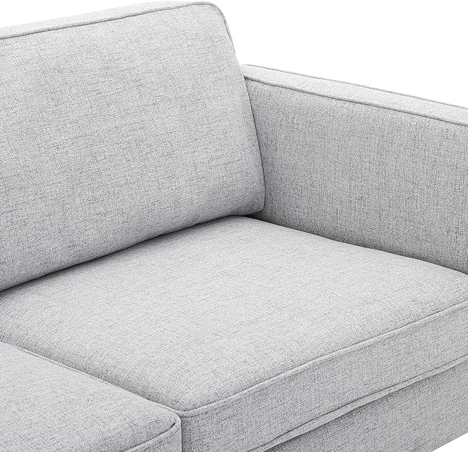 Modway Kaiya Upholstered Fabric Sofa 33.5 x 71 x 32 Light Gray