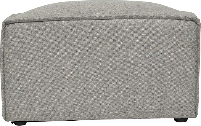Flash Furniture Bridgetown Fabric Ottoman Module for Sectional Sofa Customizable Modular Couch Ottoman Gray