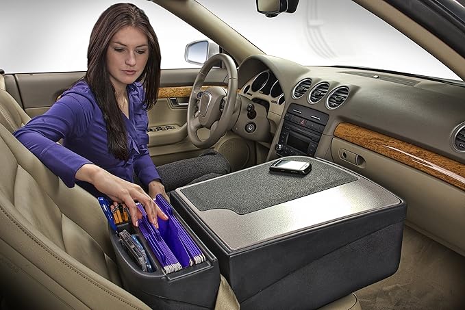 AutoExec AUE10005 Efficiency GripMaster Car Desk Grey Finish Without Inverter