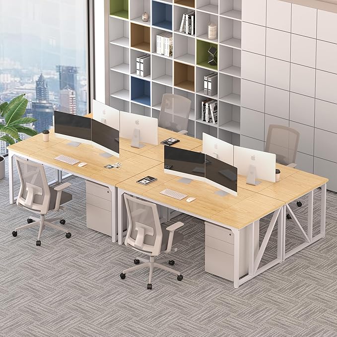 NSdirect Computer Desk 70×30.7 Inch Gaming Desk with Deeper &amp Thicker Desktop Office Desk Work Desk for Home Office Natural