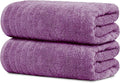 Tens Towels Pack of 2 Extra Large Bath Sheets 35 x 70 Inches 100% Cotton Larger &amp Lighter Weight Quicker to Dry Super Soft &amp Absorbent Oversized Bath Towels Purple
