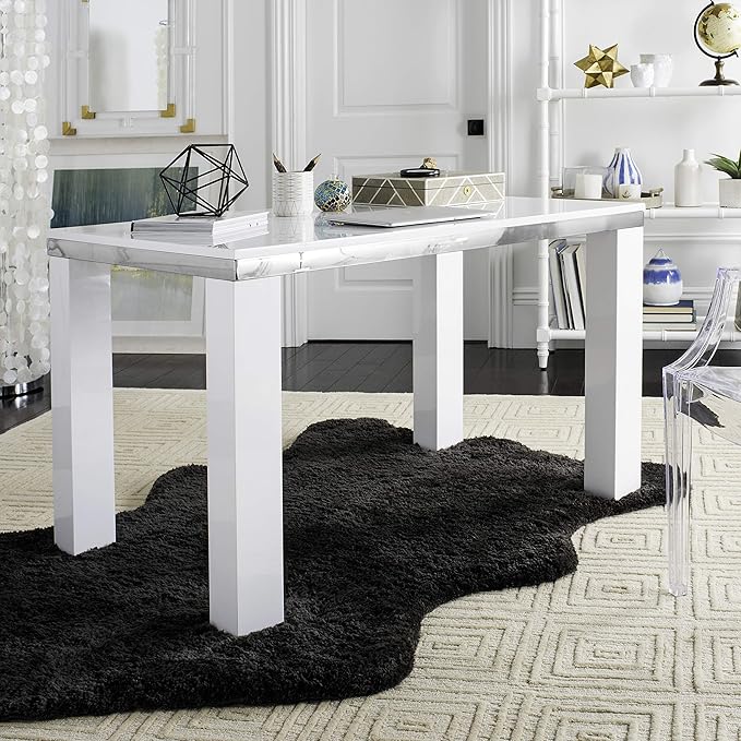 Safavieh Home Office Enos Modern White Lacquer Desk