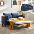 Brelice 65 Pull Out Sofa Bed Sleeper Sofa Couch 2-in-1 Convertible Chenille Loveseat with USB Charging Port and Memory Foam Mattress Full Size Pullout Bed for Living Room Apartment or Office
