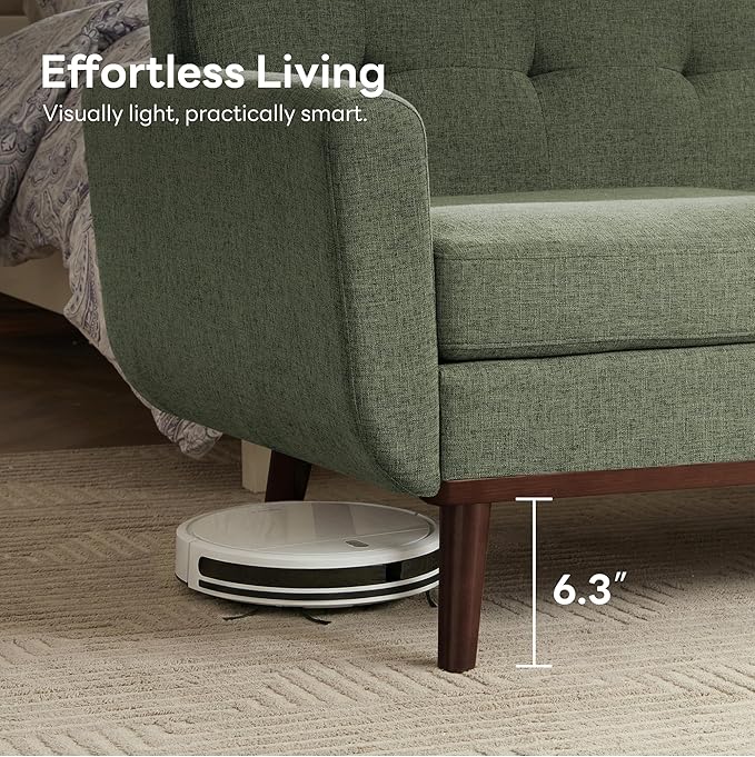 Kingfun 65.2 W Loveseat Sofa Mid Century Modern Decor Love Seat Couches for Living Room Button Tufted Upholstered Furniture Solid &amp Easy to Install Small Couch for Bedroom Office Apartment Gr