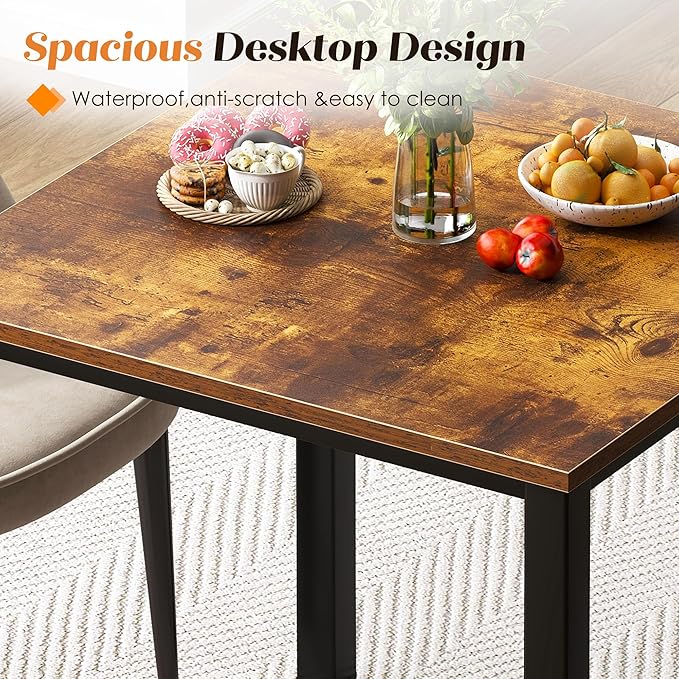 Need Computer Desk 31.5 Inch Small Office Writing Work Study Desk for Kids Student Teacher Home Bedroom Laptop Desk Rustic Brown