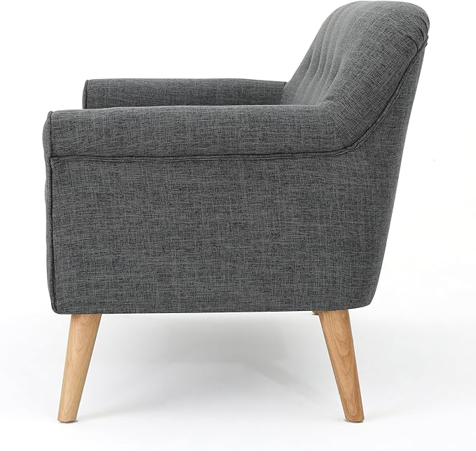 Christopher Knight Home Mariah Mid-Century Modern Loveseat Grey