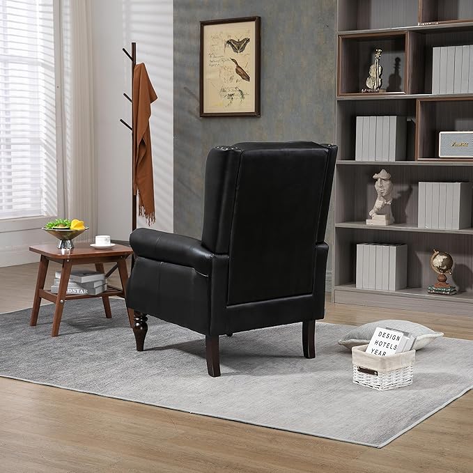 Wood Frame Armchair Modern Accent Chair Lounge Chair for Living Room