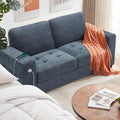 Ihanherry 70 Inch Loveseat Sofa with USB/Type-C Charging Port &amp Side Pocket Comfy Modern 2-Seats Sofa for Living Room &amp Bedroom Removable Medium Firm Sofa Cushion Breathable Chenille Fabric