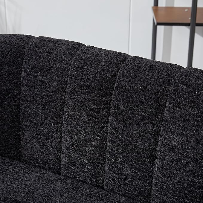 KEIKI 50.2'' Loveseat Sofa Upholstered Chenille Love Seat Couches Modern Deep Seat 2-Seat Sofa for Small Space Living Room Studio Apartment