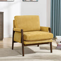 Roundhill Furniture Kelly Mid-Century Modern Accent Armchair Yellow