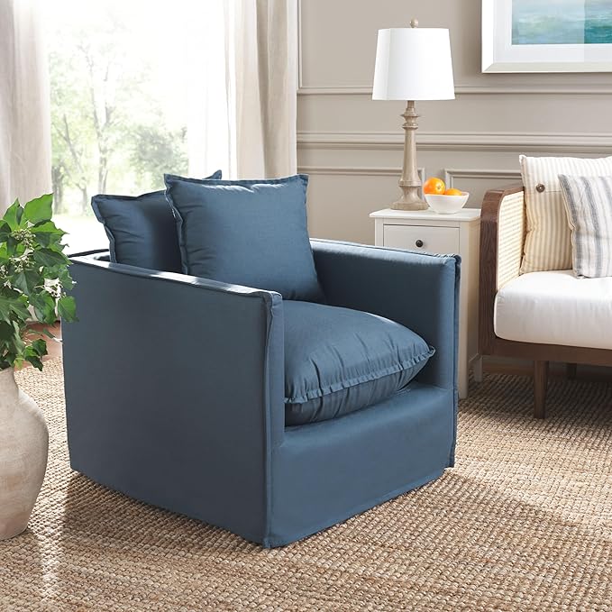 Safavieh Mercer Collection Joey Arm Chair Blue