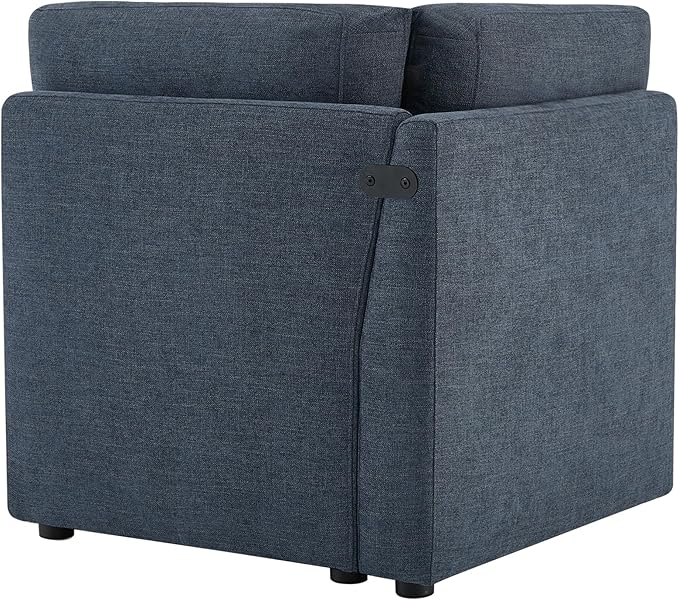 CHITA Modern Upholstered Middle Corner Sectional for Modular Couch Blue