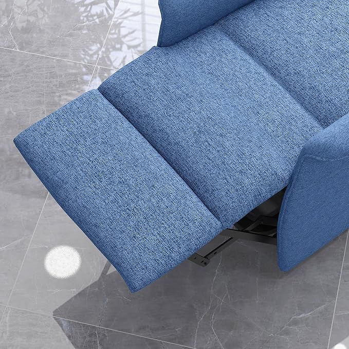 HOMCOM Power Lift Recliner Chair for Elderly Easy Assembly Fabric Lift Chair for Adults Recliner Sofa with Remote Control Side Pockets for Living Room Blue