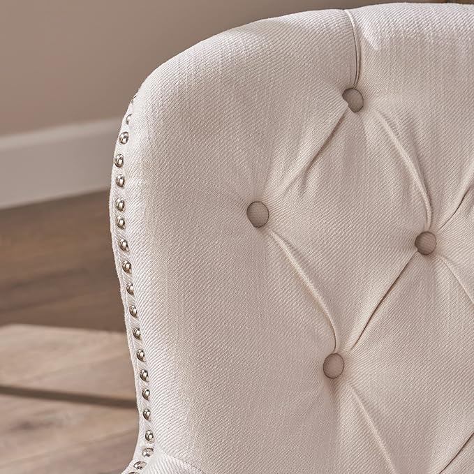 Christopher Knight Home Tafton Fabric Club Chair Ivory 35.25D x 33W x 33.75H in