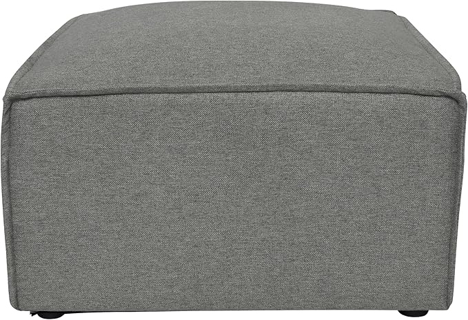 Flash Furniture Bridgetown Fabric Ottoman Module for Sectional Sofa Customizable Modular Couch Ottoman Dark Gray