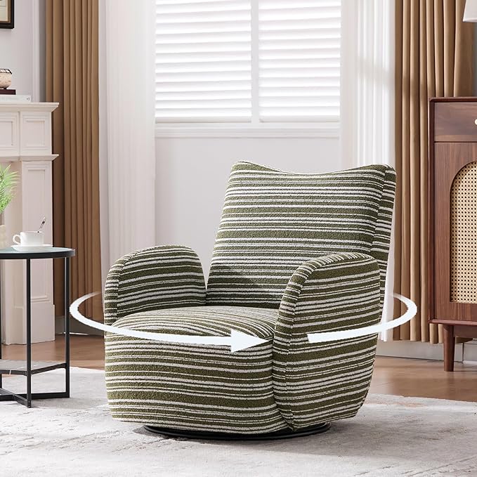 ERYE 360° Swivel Chair Modern Leisure Swivel Armchair for Living Room Bedroom