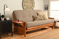 Kodiak Furniture Phoenix Futon Set Full Linen Stone