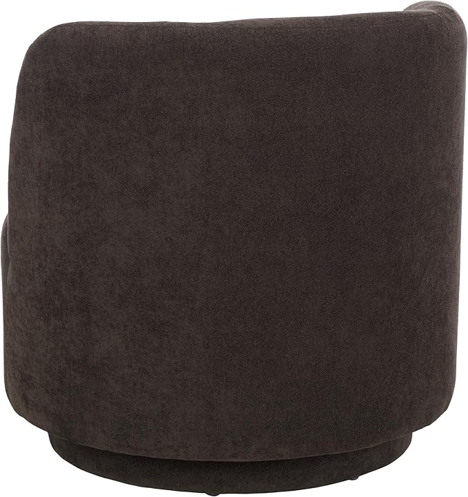 SAFAVIEH Home Collection Hayls Brown Linen Swivel Accent Chair (Fully Assembled)