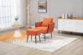 Velvet Accent Chair Modern Upholstered Armchair Tufted Chair with Metal Frame Single Leisure Chairs for Living Room Bedroom