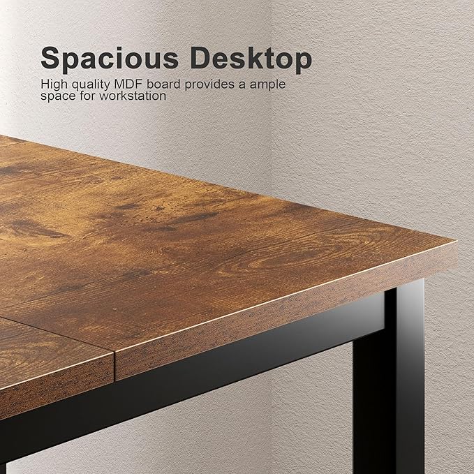 Need Large Computer Desk 70.8 x 31.5 inches Conference Table Large Office Desk Writing Table Workstation for Home OfficeRustic Brown &amp Black 10FJGSAC3-180FG-ND