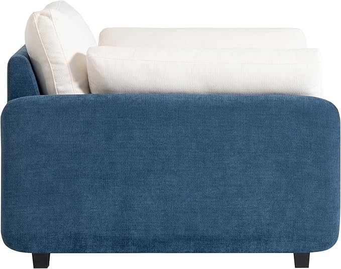 50 Oversized Living Room Chair - Extra Wide Deep Seat Accent Chair &amp Single Sofa Lounge Modern Comfy Upholstered Armchair Color Blocking Couch with 2 Pillows for Reading RoomApartmentBedroom