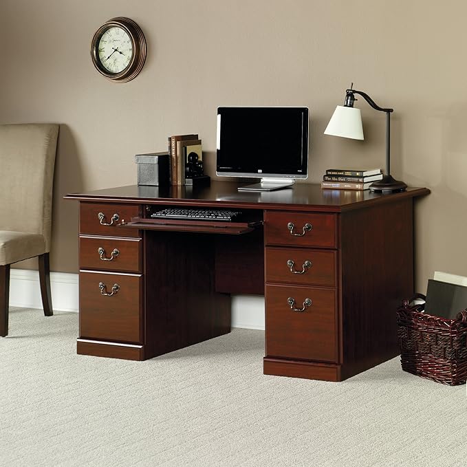 Sauder Heritage Hill Computer Desk Classic Cherry finish