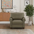 35'' Faux Leather ChairLiving Room Furniture Sofa Chair Rivet Decoration Leather Chair for Living Room Apply to Office and Home(Chair) Taupe