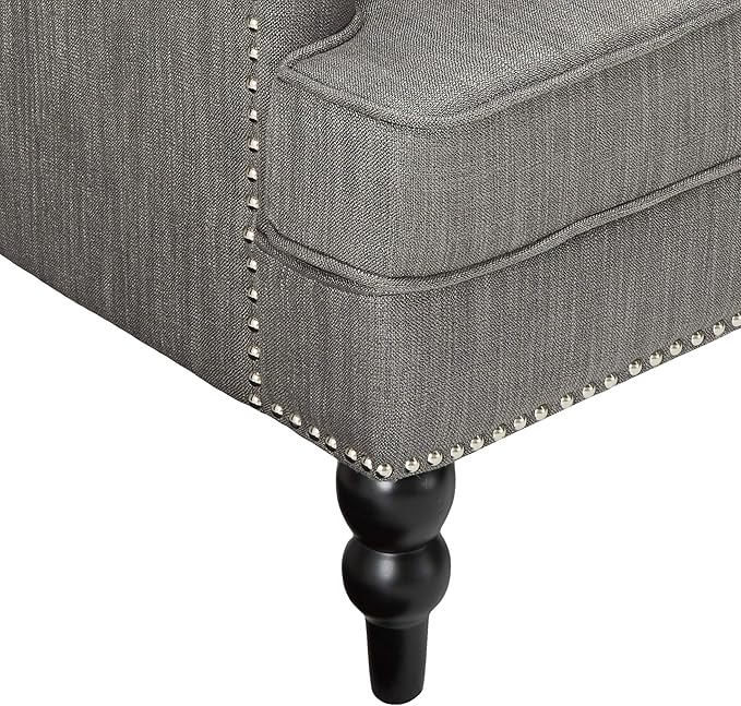 Christopher Knight Home Malone Club Chair Charcoal Grey 28D x 29.5W x 33.5H Inch