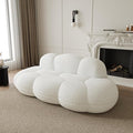JACH Cloud Shaped Couches for Living Room Modern Comfy Upholstered Sofa Cloud Shaped Leisure Sofa Upholstered Couch for Bedroom Apartment Small Space (White No Assembly Required)