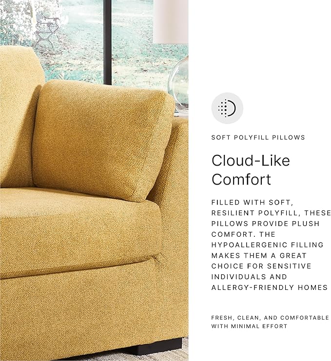 Signature Design by Ashley Keerwick Modern Upholstered Oversized Chair Yellow