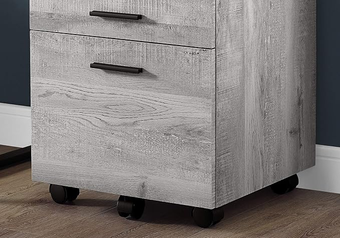 File Cabinet Rolling Mobile Storage Drawers Printer Stand Office Work Grey Laminate Contemporary Modern