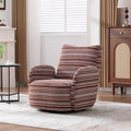 Modern Boucle Upholstered Accent Swivel Barrel ChairLeisure Club Lounge Chair with Sand-Rimmed Fabric and Metal Bracket for Living Room Bedroom Home Office (Red Boucle)