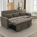 Merax 2-in-1 Convertible Sofa Bed &amp Recliner Sofa 82 3-Seater Sofa Pull-Out Sleeper Sofa 3 Level Adjustable Backrest Reversible Left/Right with USB Charging Ports Easy to Assemble (Dark Gre