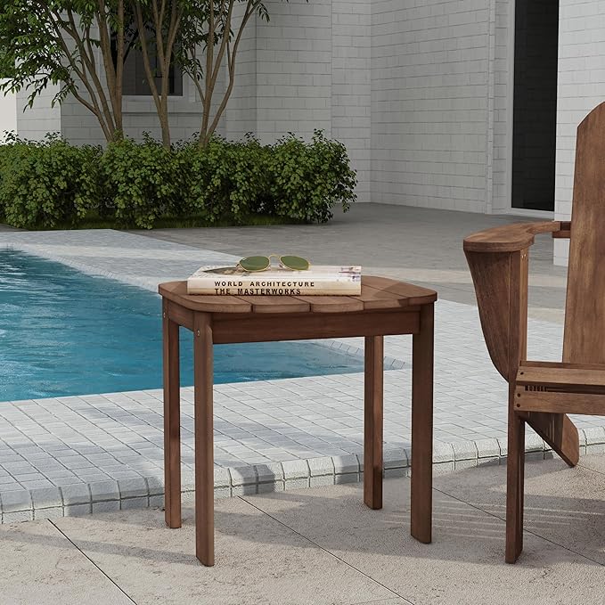Linon Adirondack End Teak Table