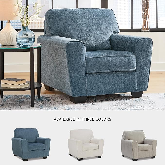 Signature Design by Ashley Cashton Modern Upholstered Chair Blue