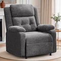 Power Recliner Chair Living Room Chairs for Adults Oversized Electric Recliner with Side Pockets Chenille Fabric Reclining Chair for Living Room Bedroom