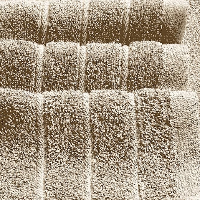 Tens Towels Pack of 2 Extra Large Bath Sheets 35 x 70 Inches 100% Cotton Larger &amp Lighter Weight Quicker to Dry Super Soft &amp Absorbent Oversized Bath Towels Beige