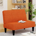 ALISH Small Loveseat Sofa 2-Seater Sofa Couch with Wooden Legs for Bedroom Living Room Upholstered Mini Couch for Small Spaces
