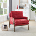 Roundhill Furniture Kelly Mid-Century Modern Accent Armchair Red