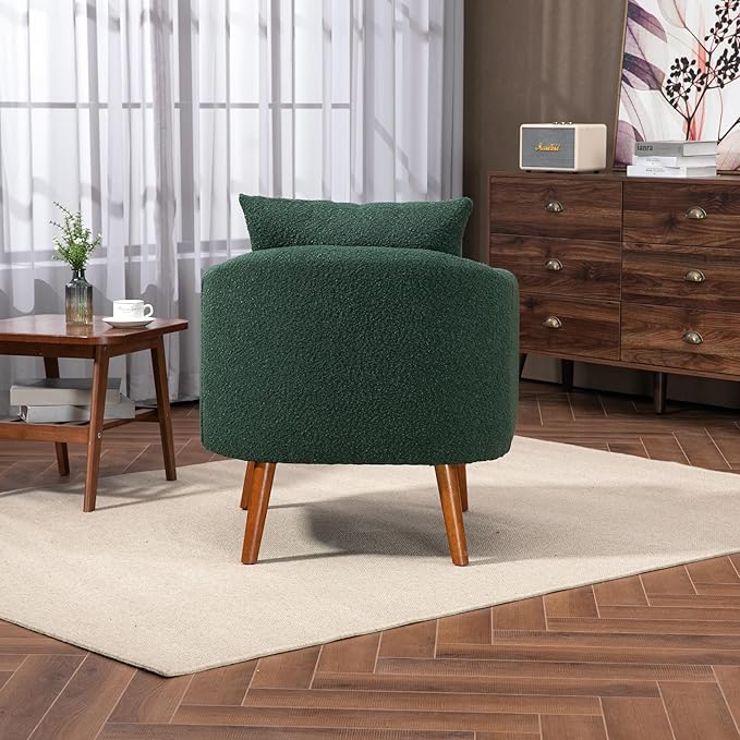 Wood Frame Armchair Modern Accent Chair Lounge Chair for Living Room