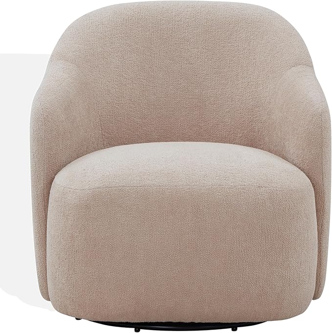 SAFAVIEH Couture Collection Peitra Oatmeal Boucle Accent Chair (Fully Assembled)