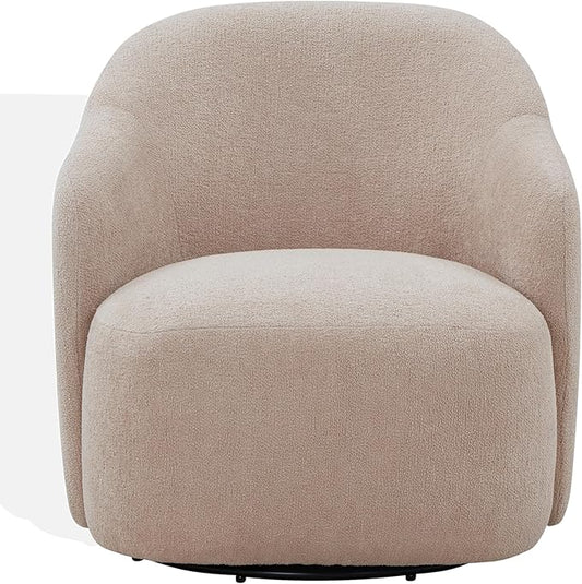 SAFAVIEH Couture Collection Peitra Oatmeal Boucle Accent Chair (Fully Assembled)