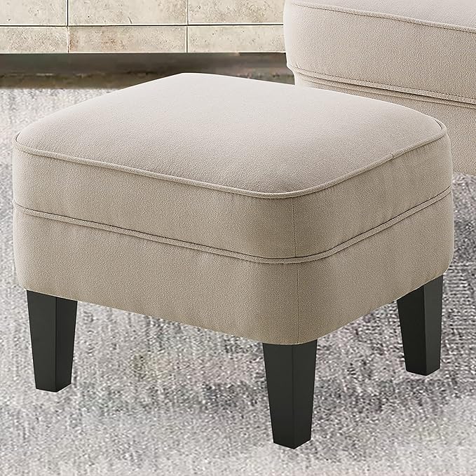Rosevara Atlas Accent Chairs for Living Room &amp Bedroom Velvet Beige